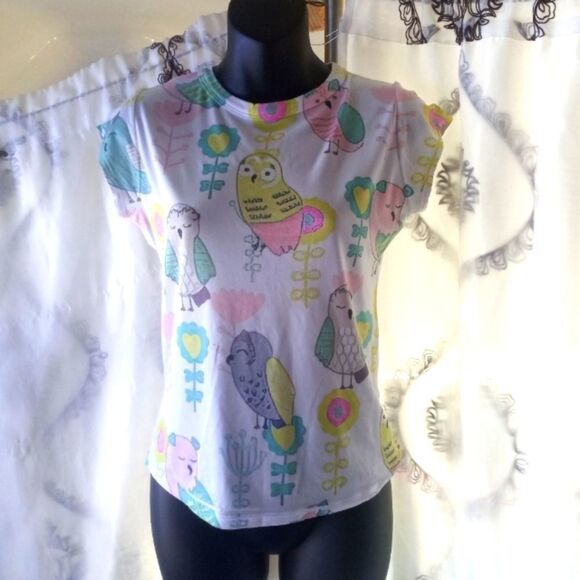 Tops - *Owl blouse size small ( bag Y )